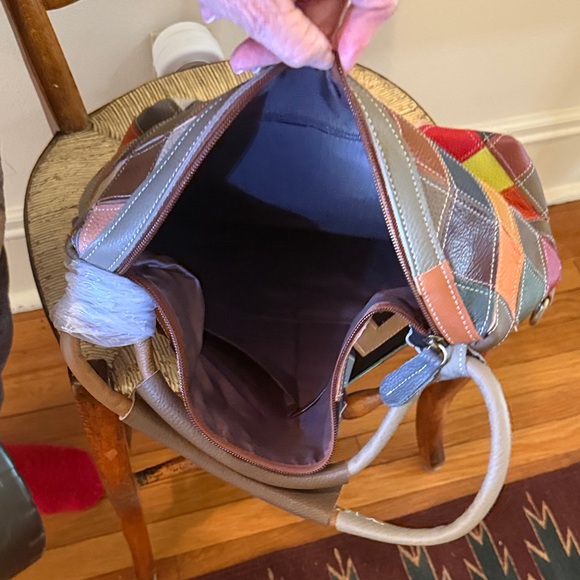 Colorful Geometric Patterned Bag - Picture 3 of 4